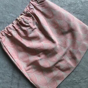 Marni Silk Cotton Goma Drawstring Skirt Pink 38